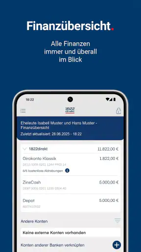 1822direkt Banking screenshot