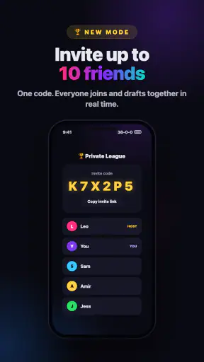 38-0-0: Football Squad Draft screenshot
