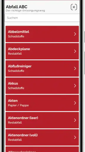 AbfallApp Landkreis Aurich screenshot