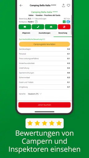 ACSI Campingplätze Europa App screenshot