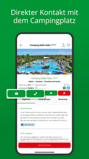 ACSI Campingplätze Europa App screenshot