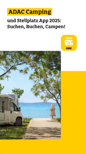 ADAC Camping / Stellplatz 2026 screenshot