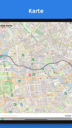 AED-Karte - Defibrillatoren screenshot