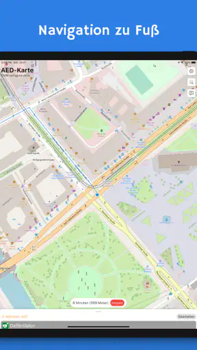 AED-Karte - Defibrillatoren screenshot
