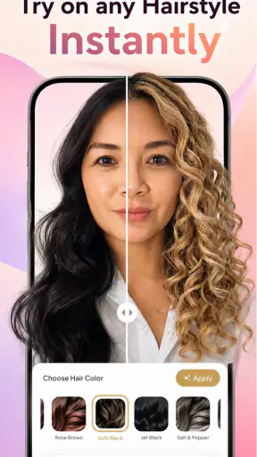 AI Haar-Anprobe & -Farbe screenshot