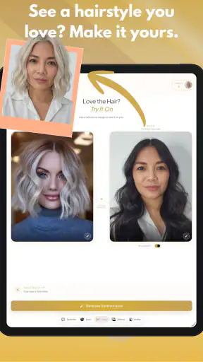 AI Haar-Anprobe & -Farbe screenshot