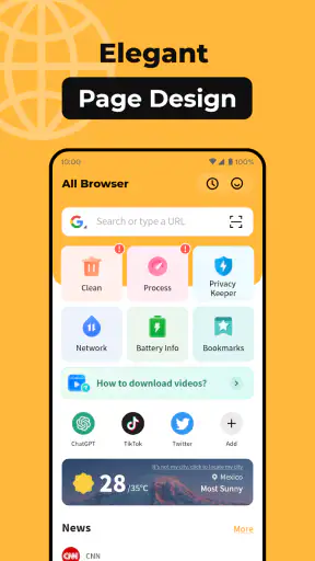 All Browser screenshot
