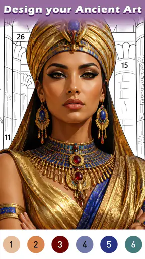 Ancient Color By Number Game screenshot