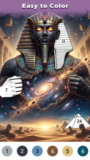 Ancient Color By Number Game screenshot