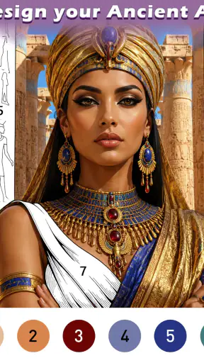 Ancient Color By Number Game screenshot