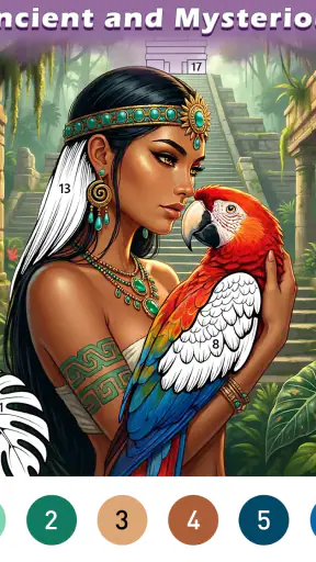 Ancient Color By Number Game screenshot
