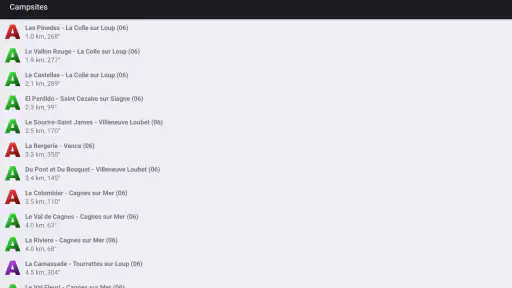 Archiescampings screenshot