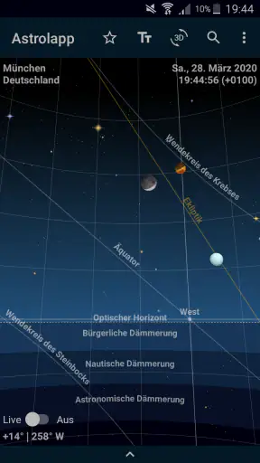 Astrolapp Live Sternkarte screenshot