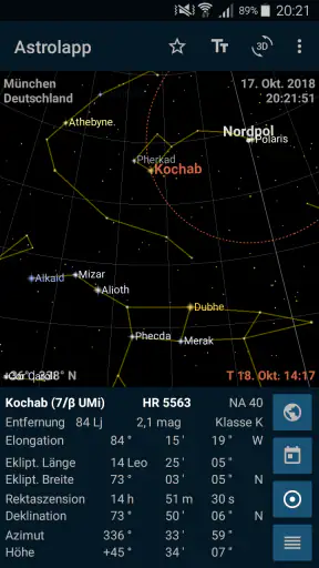 Astrolapp Live Sternkarte screenshot