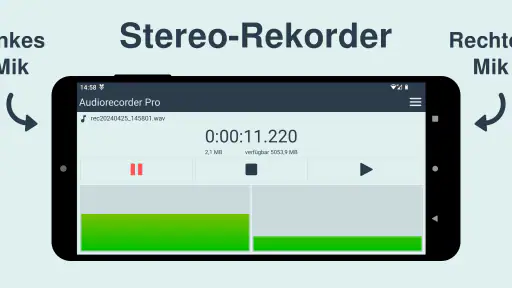 Audiorecorder Pro screenshot