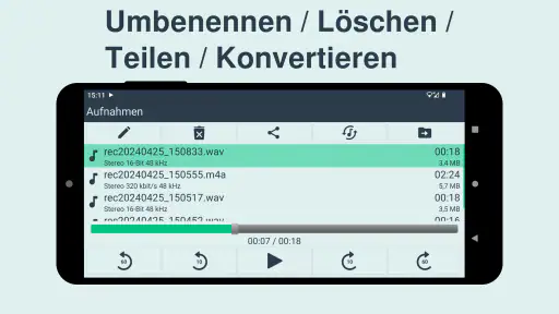 Audiorecorder Pro screenshot