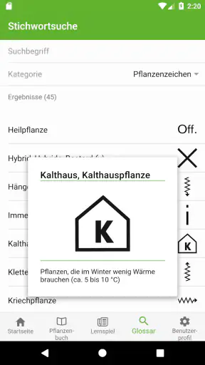 AuGaLa Pflanzenbuch screenshot