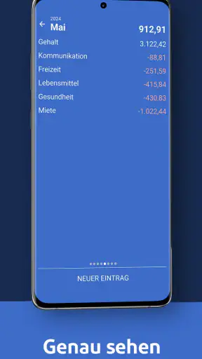 Ausgaben Manager Haushaltsbuch screenshot