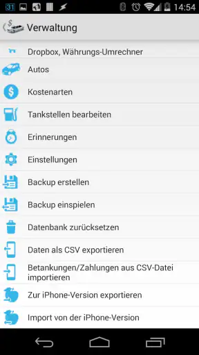 Auto-Kosten und Tankbuch PRO screenshot