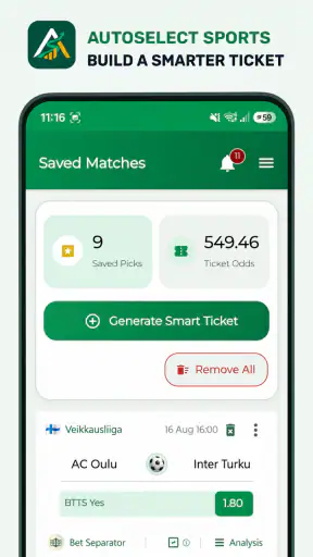Autoselect Sports Predictions screenshot
