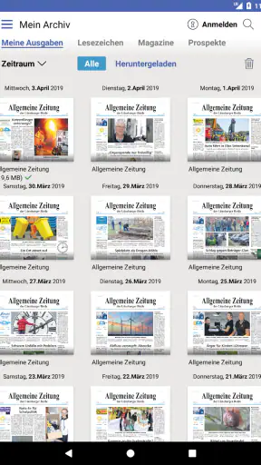 AZ ePaper screenshot