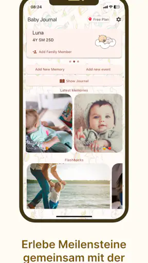 Baby journal screenshot