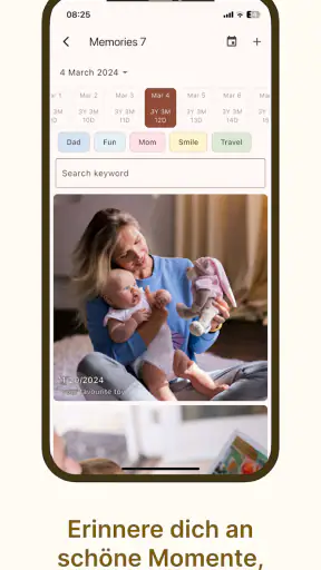 Baby journal screenshot