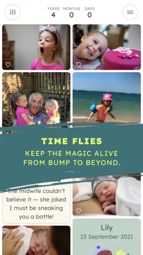 BackThen: Baby & Family Album screenshot