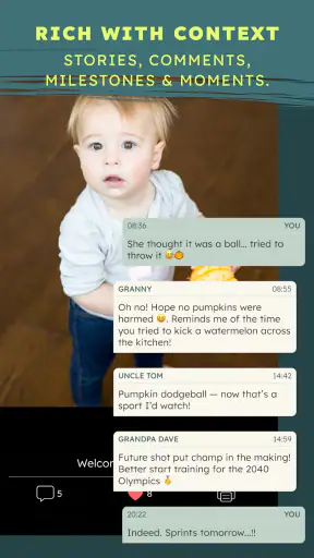 BackThen: Baby & Family Album screenshot
