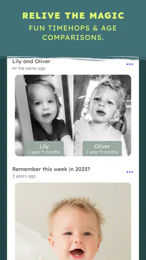 BackThen: Baby & Family Album screenshot