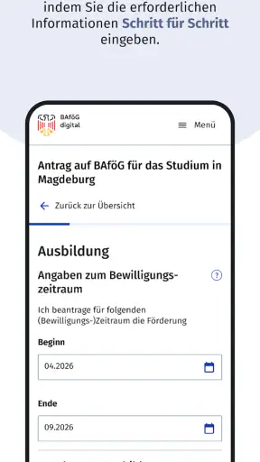 BAföG Digital screenshot