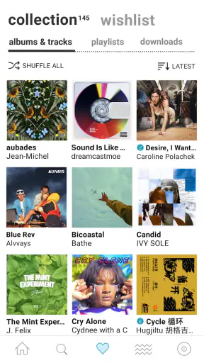 Bandcamp screenshot