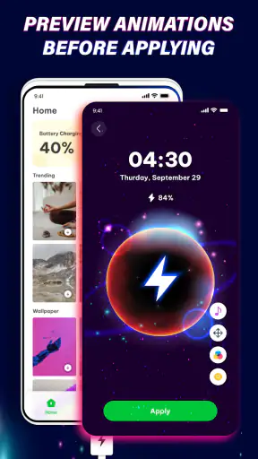 Batterie lade animation 4D screenshot