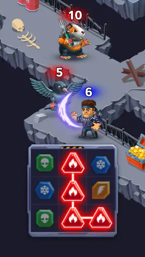 Battle Lines: Puzzle Fighter screenshot