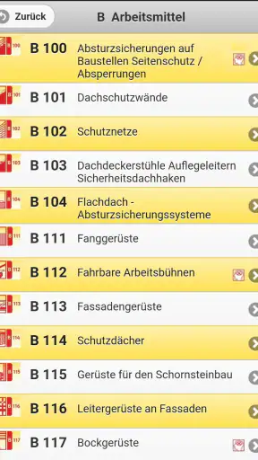 Bausteine der BG BAU screenshot