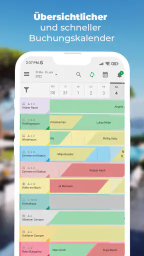 BedBooking Belegungskalender screenshot