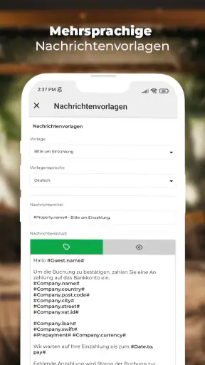 BedBooking Belegungskalender screenshot