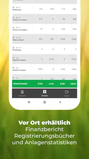 BedBooking Belegungskalender screenshot