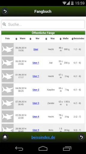 Beissindex Pro Angeln screenshot