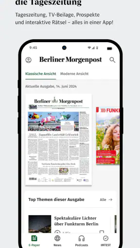 Berliner Morgenpost E-Paper screenshot