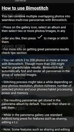 Bimostitch Panorama Pro screenshot