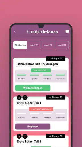 Birlingo Sprachkurse screenshot