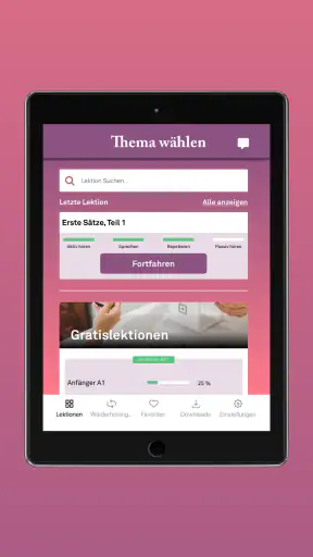 Birlingo Sprachkurse screenshot