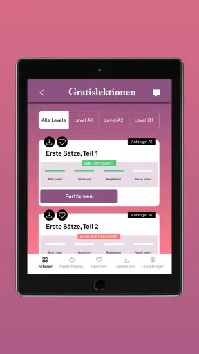 Birlingo Sprachkurse screenshot