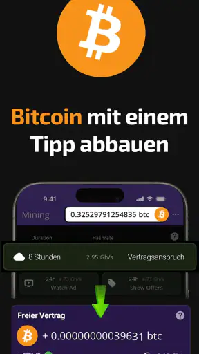 Bitcoin-Mining (Krypto-Miner) screenshot