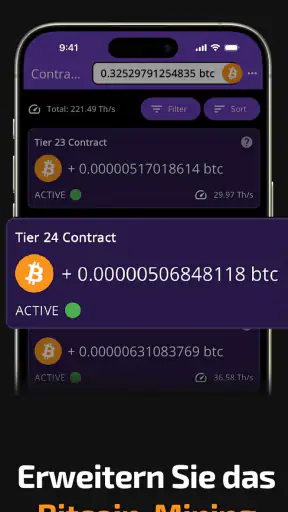 Bitcoin-Mining (Krypto-Miner) screenshot