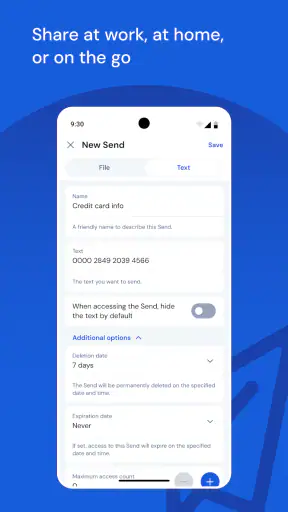 Bitwarden Passwortmanager screenshot
