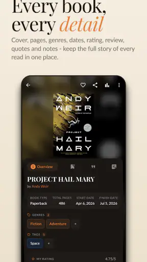 Bookshelf screenshot