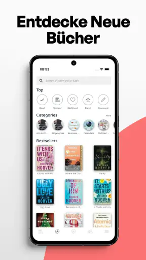 Bookshelf-Virtuelle Bibliothek screenshot