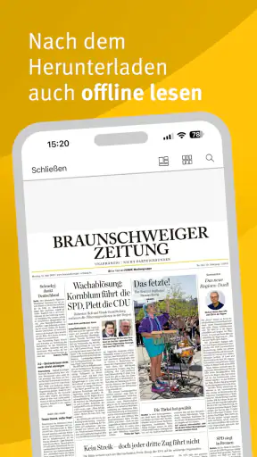 Braunschweiger Zeitung E-Paper screenshot